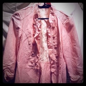 Baby pink maurices sz.L blazer